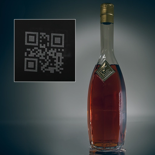 Direct marking on liquors