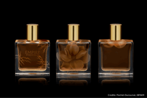 Marquage direct sur le flacon de parfum