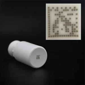 Datamatrix unique sur le conteneur en polymère PE